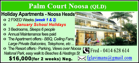 Palm Court Noosa - $16000